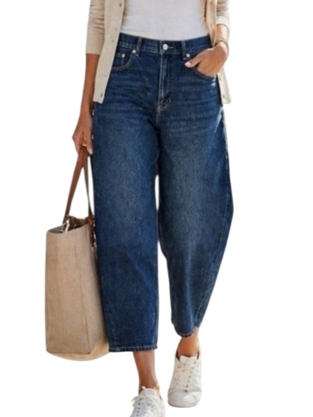SPANX high rise barrell jeans - LP.      U48